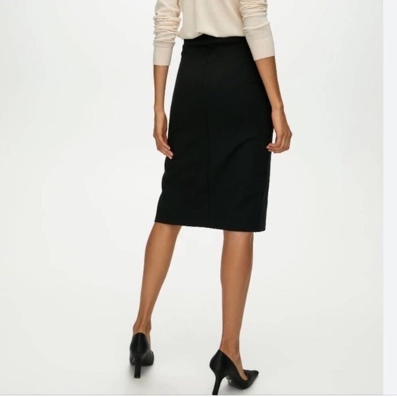 Babaton Side Slit Clay Date Pencil Skirt 00 - Picture 2 of 2